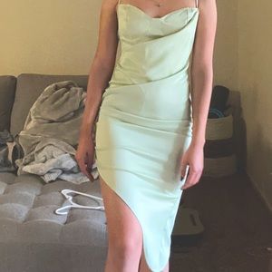 Missguided Sage Green Dress